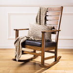 Bosie Beige Woven Chevron Throw