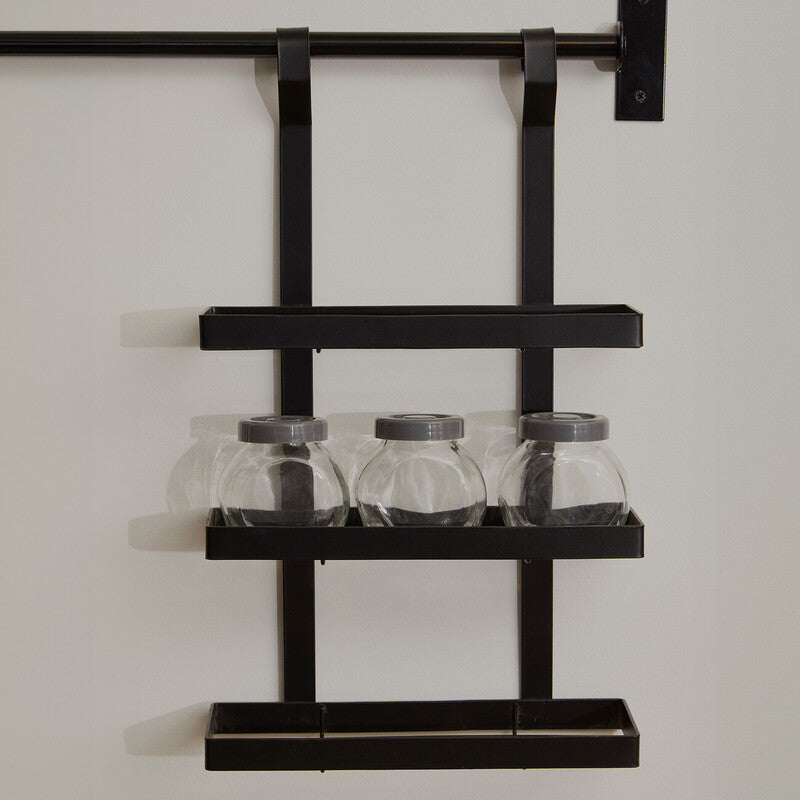 Sorello Matt Black Three Level Hanging Rack