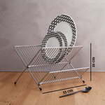 Laurie Small Chrome Folding Dish Drainer