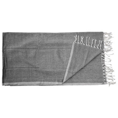 Thread and Loom Black Hammam Towel