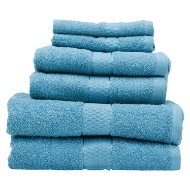 Thread and Loom 6 Piece Dusty Turquoise Towel Set