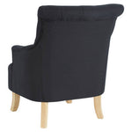 Hampstead Black Cotton Armchair