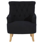 Hampstead Black Cotton Armchair