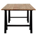 Hampstead Pine Wood And Iron Dining Table