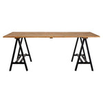 Hampstead Pine Wood And Iron Dining Table