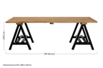 Hampstead Pine Wood And Iron Coffee Table