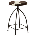 Boho Cowhide Bar Stool