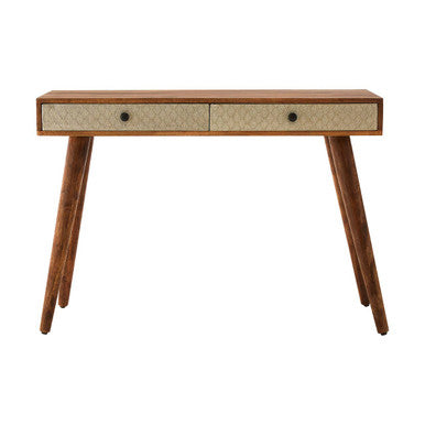 Boho 2 Drawer Acacia Wood Console Table