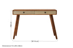 Boho 2 Drawer Acacia Wood Console Table