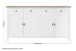 Hampstead Four Door Sideboard