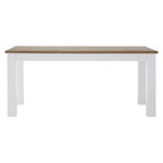 Hampstead Oak Top White Dining Table