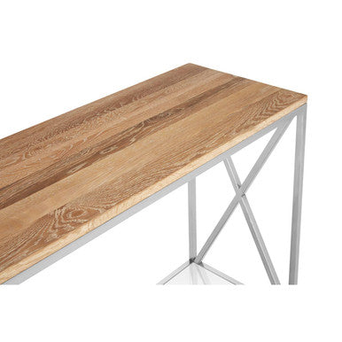 Chiswick Oak Wood Console Table