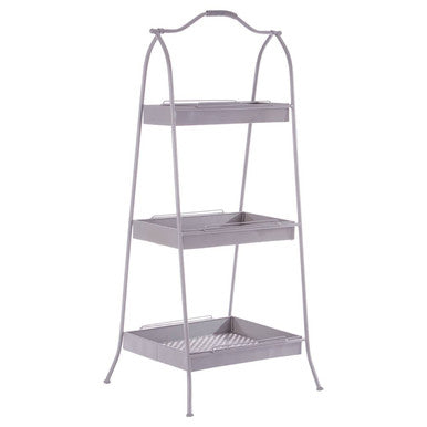 Lexa Grey Metal Storage Rack