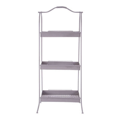 Lexa Grey Metal Storage Rack