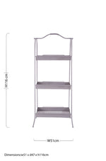 Lexa Grey Metal Storage Rack