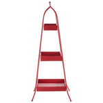 Lexa Red Metal Storage Rack