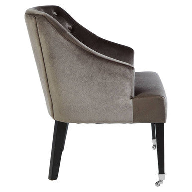 Darwin Grey Velvet Chair