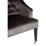 Darwin Grey Velvet Chair