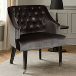 Darwin Grey Velvet Chair