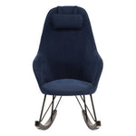 Kolding Blue Fabric Rocking Chair
