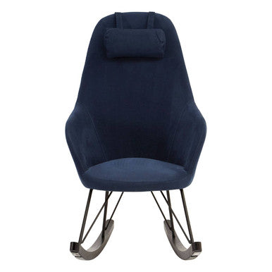 Kolding Blue Fabric Rocking Chair