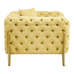 Esme Pistachio Green Tufted Armchair
