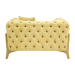 Esme Pistachio Green Tufted Armchair