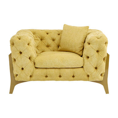 Esme Pistachio Green Tufted Armchair