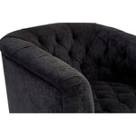 Fenton Black Fabric Armchair