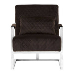 Gatsby Black Fabric Armchair