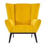Maiko Yellow Fabric Armchair
