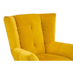 Maiko Yellow Fabric Armchair