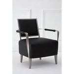 Moda Black Leather Armchair