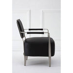 Moda Black Leather Armchair