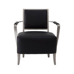 Moda Black Leather Armchair