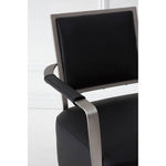 Moda Black Leather Armchair