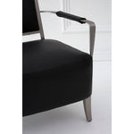 Moda Black Leather Armchair