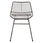 District Small Black Metal Wire Chair