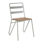 District Grey Metal And Elm Wood Chair