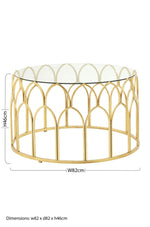 Merlin Gold Leaf Coffee Table