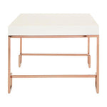 Allure Rose Gold Angled Legs Coffee Table