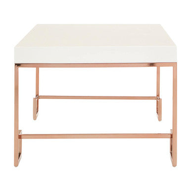 Allure Rose Gold Angled Legs Coffee Table
