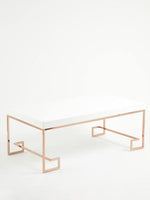 Allure Rose Gold Angled Legs Coffee Table