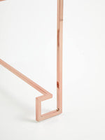 Allure Rose Gold Angled Legs End Table