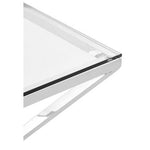 Allure Square Silver Finish End Table