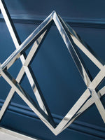 Allure Tempered Glass Rectangular Console Table