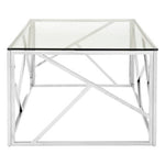 Allure Stainless Steel Geometric Coffee Table