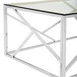 Allure Stainless Steel Geometric Coffee Table