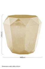 Allure Champagne Gold Diamond Cut End Table