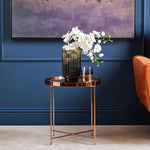 Allure Pink Mirror Low Side Table